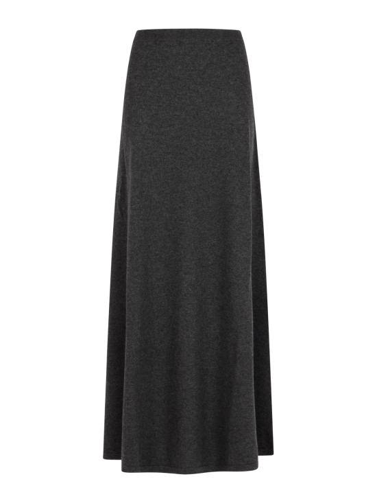 25FW 발렌시아가 롱 스커트 849932 T17548519 DARK HEATHER GREY - BALENCIAGA