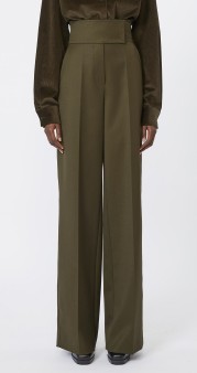 25FW 막스마라 스트레이트 팬츠 2521136263600 009 VERDE MUSGO - MAX MARA