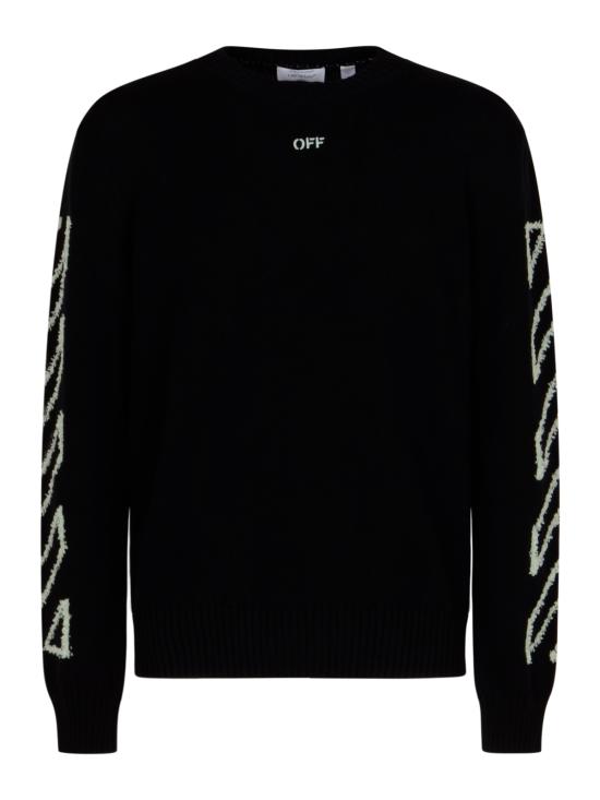 26SS 오프화이트 스웨터 44MHE087S26 K001001 BLACK