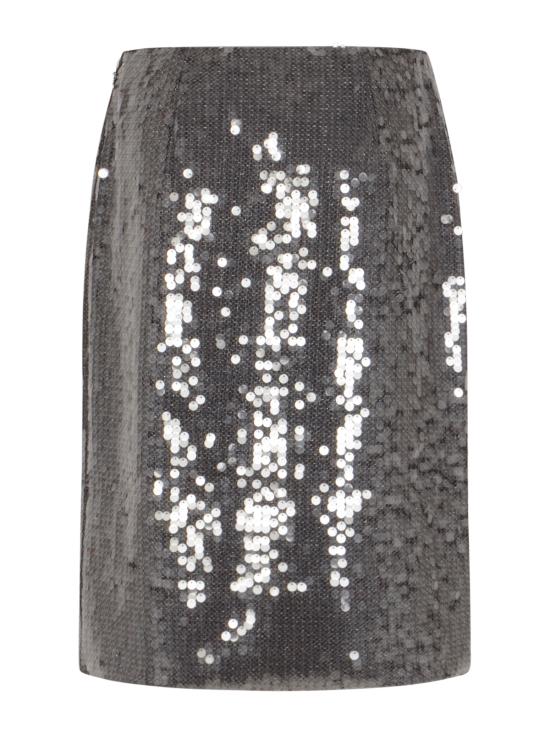 25FW 로테이트 미디 스커트 1143463059 BCR19343059 BLACKENED PEARL DARK GRAY - ROTATE