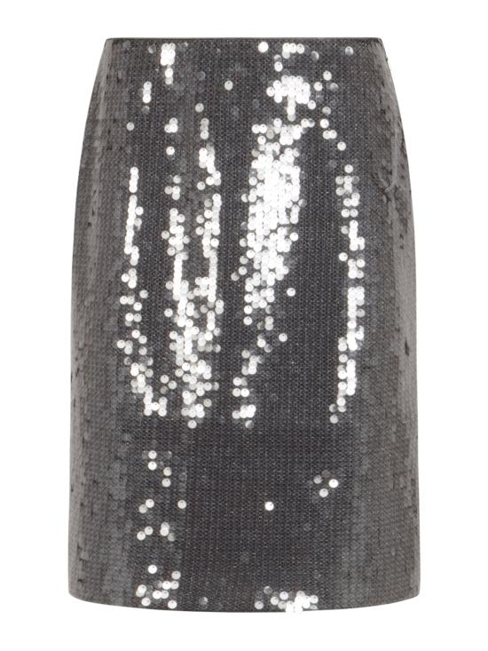 25FW 로테이트 미디 스커트 1143463059 BCR19343059 BLACKENED PEARL DARK GRAY - ROTATE