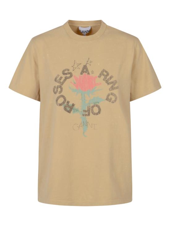 26SS 가니 반팔 티셔츠 A1050152 883 SAFARI - GANNI