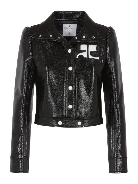 26FW 쿠레쥬 가죽 자켓 PERCBL005VY0014 9999 BLACK