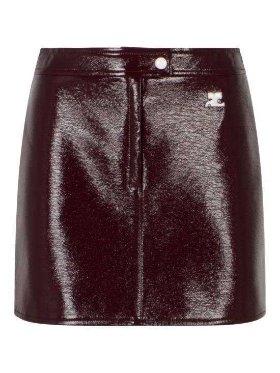 26FW 쿠레쥬 숏 스커트 PERCJU001VY0014 4010 BURGUNDY - COURREGES