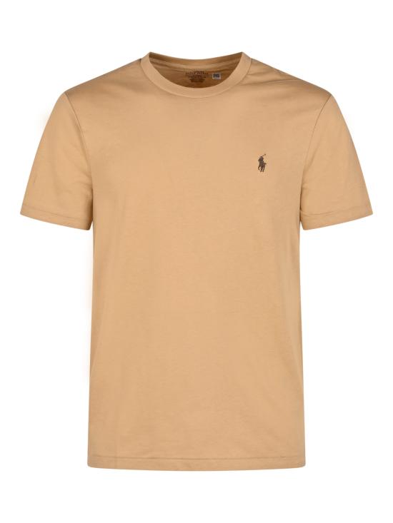 26FW 폴로 랄프로렌 포니로고 자수 반팔 티셔츠 710671438 527 VINTAGE KHAKI C8888 - POLO RALPH LAUREN