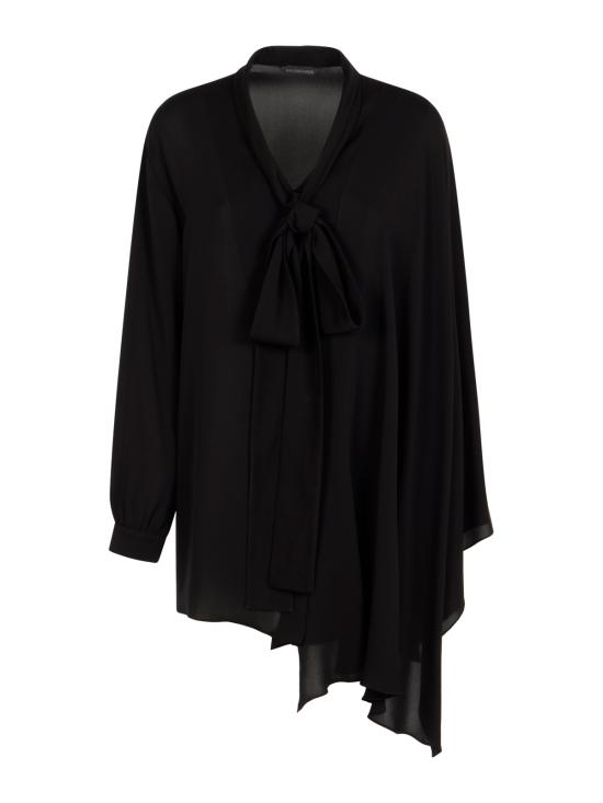 25FW 발렌시아가 어시메트릭 블라우스 839280 TIN131000 BLACK - BALENCIAGA