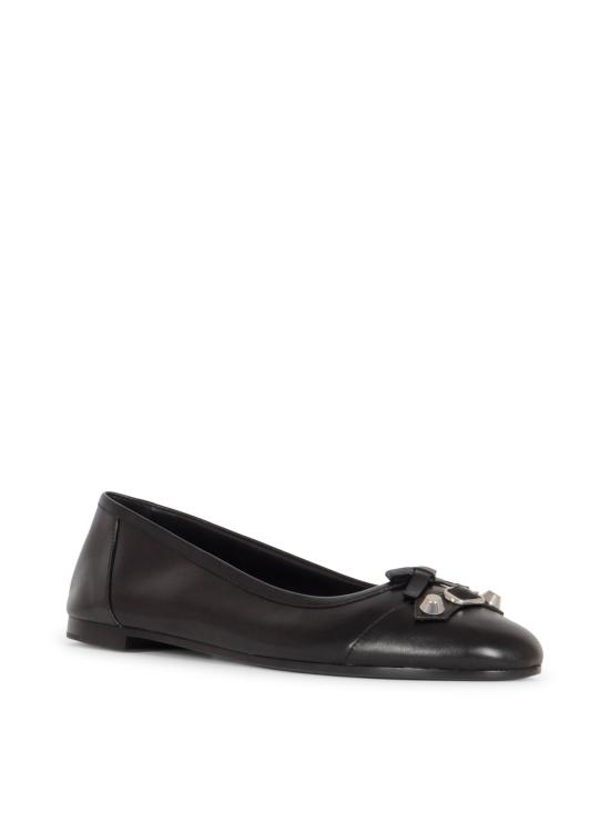 26SS 발렌시아가 플랫 슈즈 854369 WBDH51081 BLACK SILVER - BALENCIAGA
