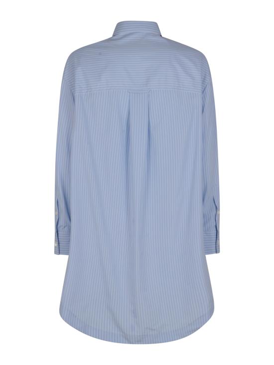 26SS 아미 긴팔 셔츠 UDR663 CO02194844 BLEU CACHEMIRE BLANC - AMI