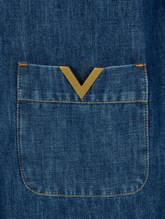 26SS 발렌티노 가라바니 데님 셔츠 8B3DA03B9YA 558 MEDIUM BLUE DENIM - VALENTINO GARAVANI