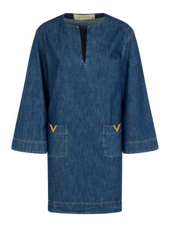 26SS 발렌티노 가라바니 데님 셔츠 8B3DA03B9YA 558 MEDIUM BLUE DENIM