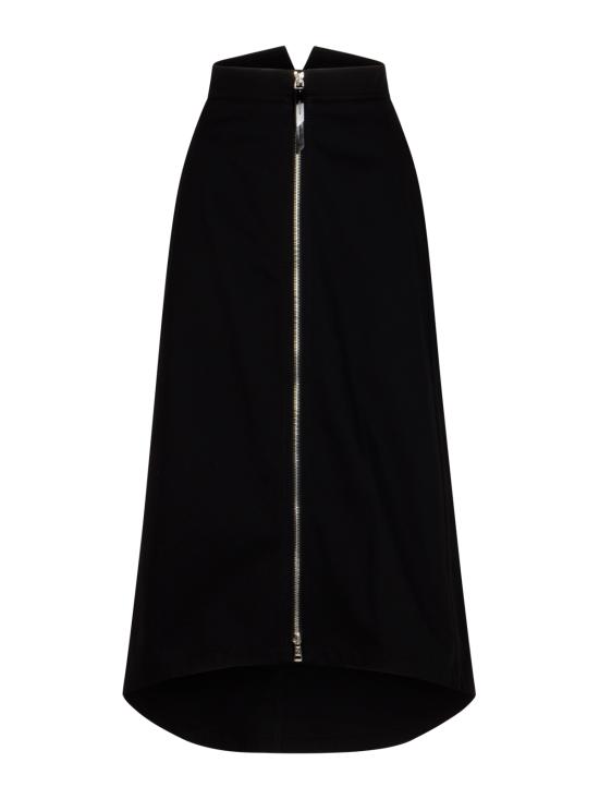 25FW 몽클레어 롱 스커트 32D00006 M6582999 Black