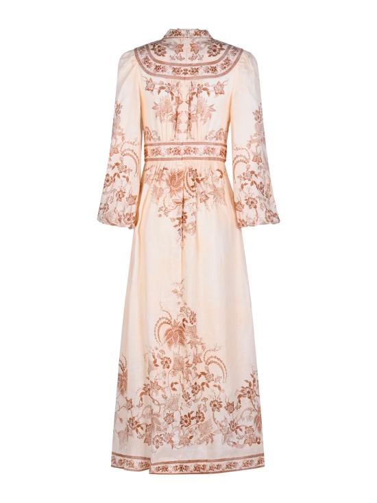 26FW 짐머만 미디 원피스 3501DSS262 CRTFL Cream Tan Floral - ZIMMERMANN