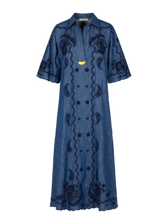 26FW 짐머만 미디 원피스 8358DSS261 RWBLU Railway Blue