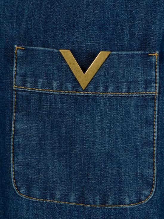 26SS 발렌티노 가라바니 데님 셔츠 8B3DB03L9YA 558 MEDIUM BLUE DENIM - VALENTINO GARAVANI