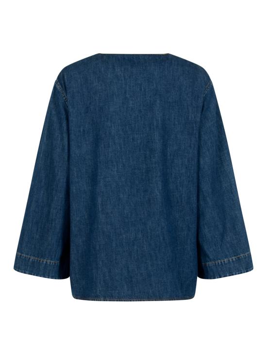 26SS 발렌티노 가라바니 데님 셔츠 8B3DB03L9YA 558 MEDIUM BLUE DENIM - VALENTINO GARAVANI