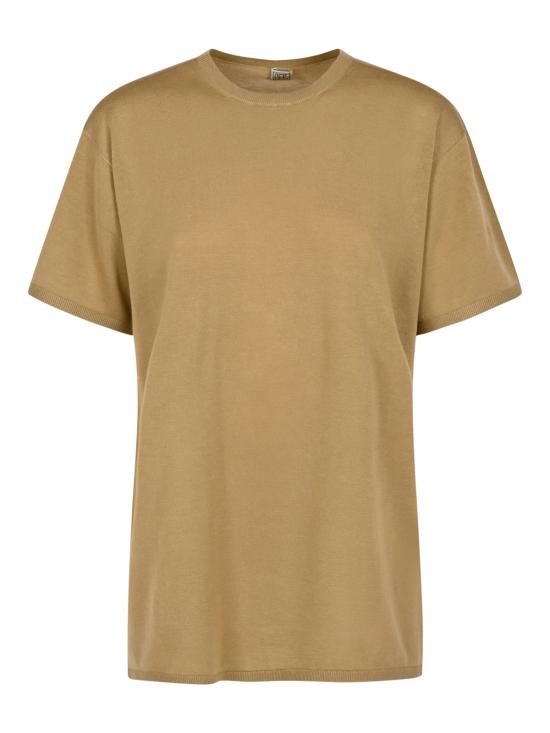 26FW 토템 반팔 티셔츠 253WRT0531 YA0079272 DESERT - TOTEME