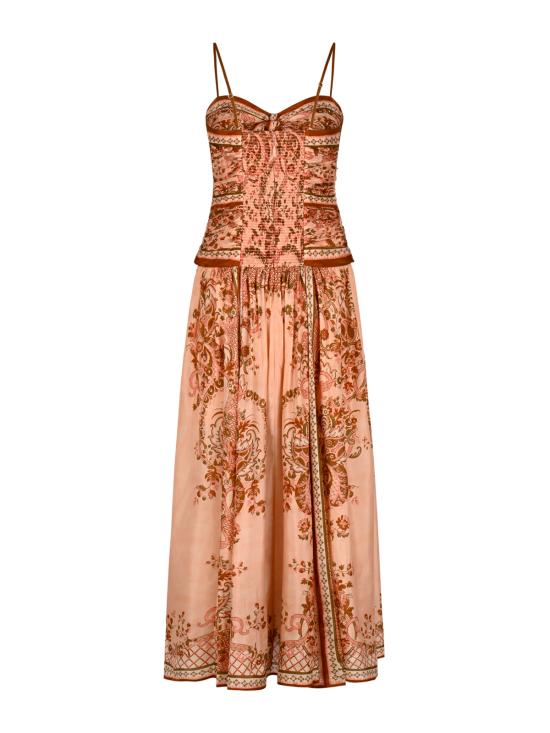 26FW 짐머만 미디 원피스 8062DSS261 PPSFL Pink Paisley Floral - ZIMMERMANN