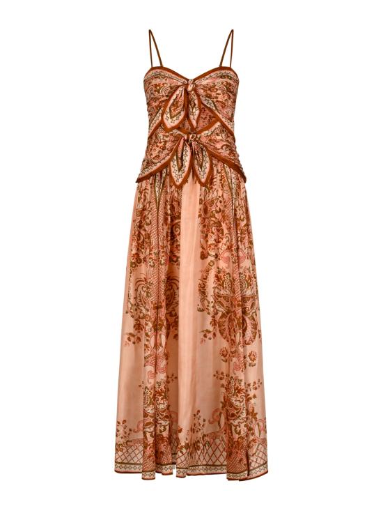 26FW 짐머만 미디 원피스 8062DSS261 PPSFL Pink Paisley Floral - ZIMMERMANN