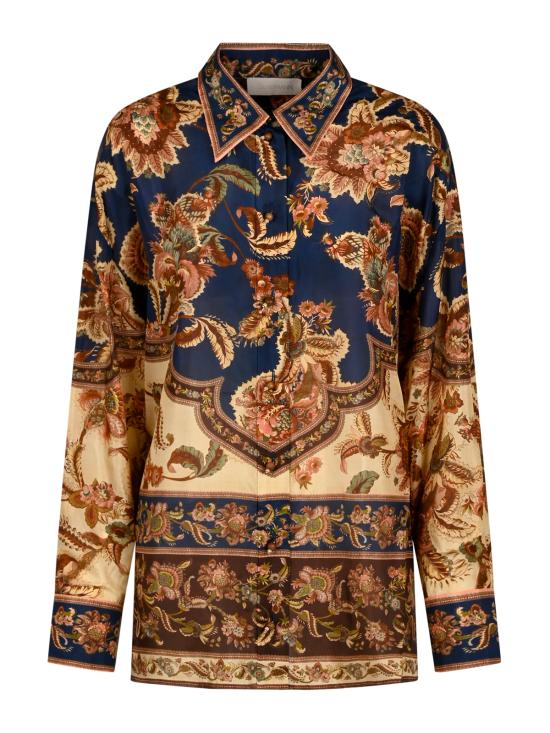 26FW 짐머만 셔츠 8278TSS261 NJCO Navy Jacobean - ZIMMERMANN