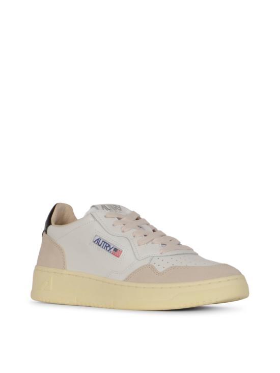 26SS 오트리 메달리스트 로우 레더 스니커즈 AULW LS21 LEAT SUEDE WHT BLK - AUTRY