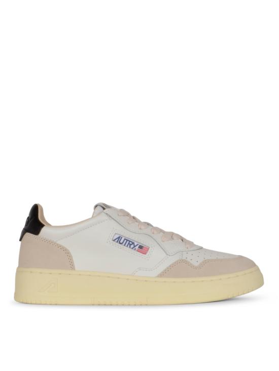 26SS 오트리 메달리스트 로우 레더 스니커즈 AULW LS21 LEAT SUEDE WHT BLK