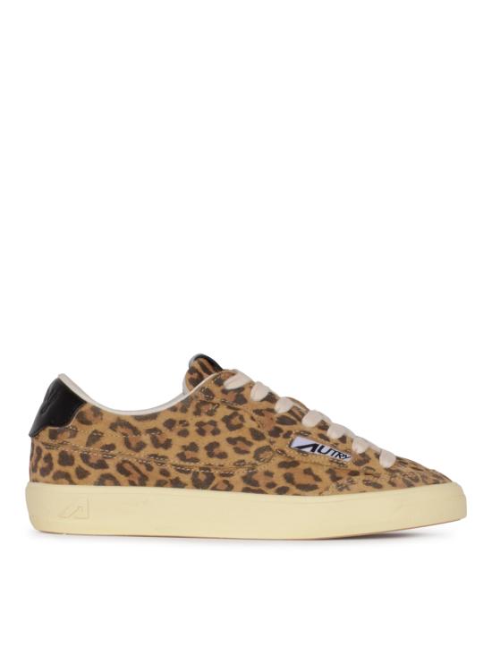 26SS 오트리 WINDSCAPE 로우 스니커즈 스웨이드 SCLW DY01 SUEDE LEOPRINT LEOP BLACK