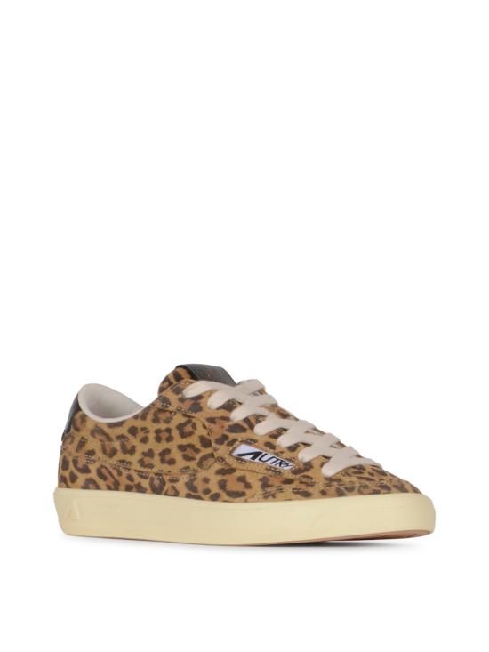 26SS 오트리 WINDSCAPE 로우 스니커즈 스웨이드 SCLW DY01 SUEDE LEOPRINT LEOP BLACK - AUTRY