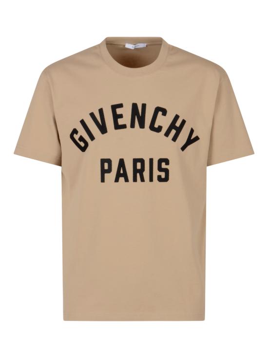 26FW 지방시 맥시 로고 코튼 티셔츠 BM71NK3YRS 259 ARMY BEIGE - GIVENCHY