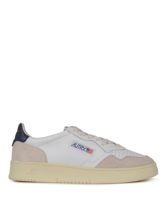 26FW 오트리 메달리스트 로우 스니커즈 AULM LS28 LEAT SUEDE WHT BLUE