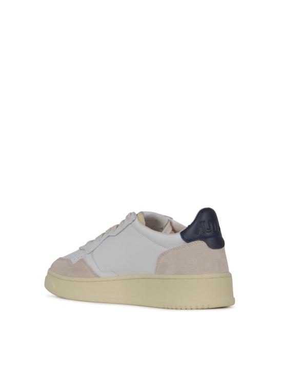 26FW 오트리 메달리스트 로우 스니커즈 AULM LS28 LEAT SUEDE WHT BLUE - AUTRY