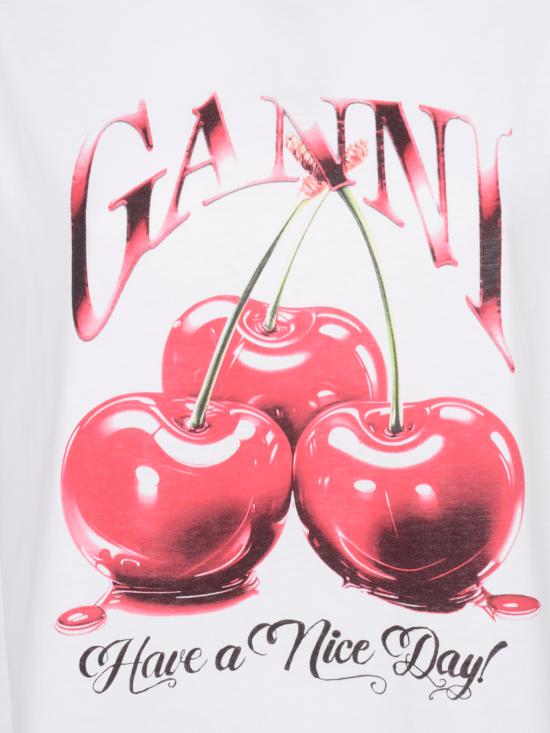 26FW 가니 반팔 티셔츠 T4004 151 BRIGHT WHITE - GANNI