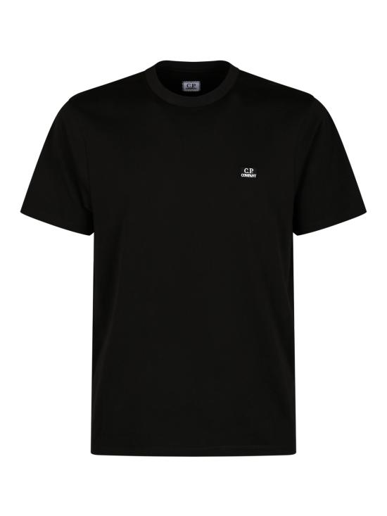 26FW 씨피 컴퍼니 30/1 저지 숏슬리브 로고 패치 티셔츠 RCCMTS726A 005100W999 Black - C.P. COMPANY
