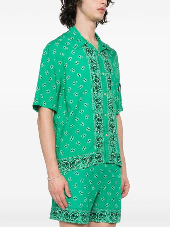  팜앤젤스 반팔 셔츠 PMGG005 S24FAB0065555 GREEN - PALM ANGELS