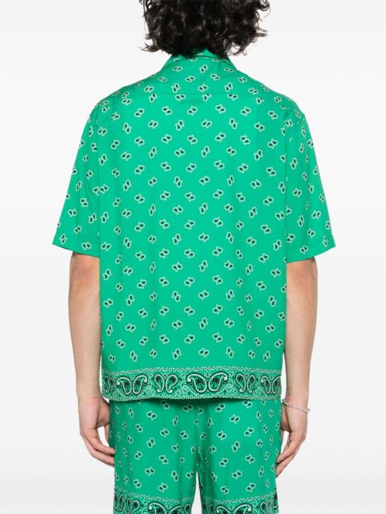  팜앤젤스 반팔 셔츠 PMGG005 S24FAB0065555 GREEN - PALM ANGELS