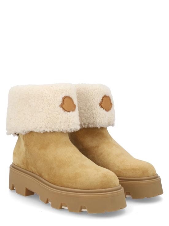 26FW 몽클레어 아우레아 미드 스웨이드 & 시어링 부츠 4F00070 M697123L BEIGE - MONCLER