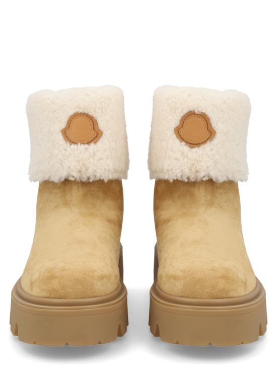 26FW 몽클레어 아우레아 미드 스웨이드 & 시어링 부츠 4F00070 M697123L BEIGE - MONCLER