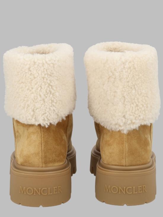 26FW 몽클레어 아우레아 미드 스웨이드 & 시어링 부츠 4F00070 M697123L BEIGE - MONCLER