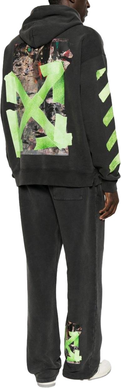 26FW 오프화이트 후드 티셔츠 OMBB085F26FLE00T00 BLACK - OFF WHITE