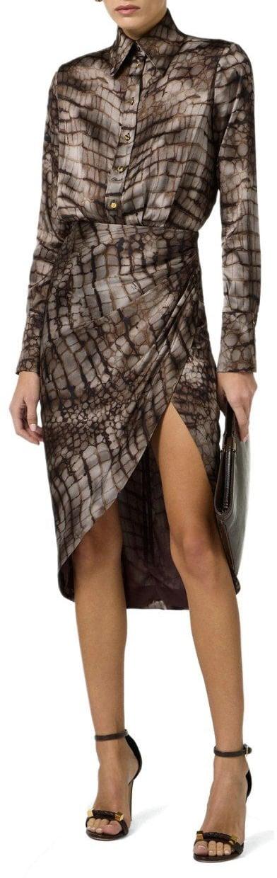 26SS 엘리자베타프랜치 원피스 9266396791030 BROWN - ELISABETTA FRANCHI