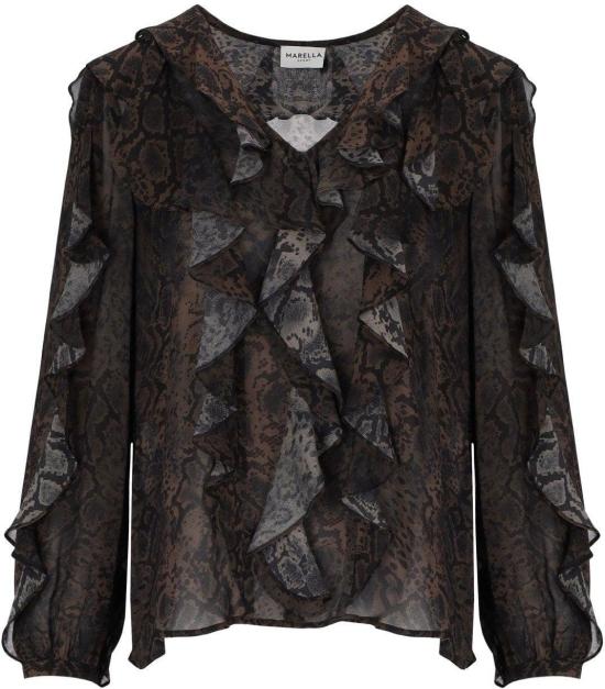 26FW 마렐라 블라우스 9482159554806 BROWN