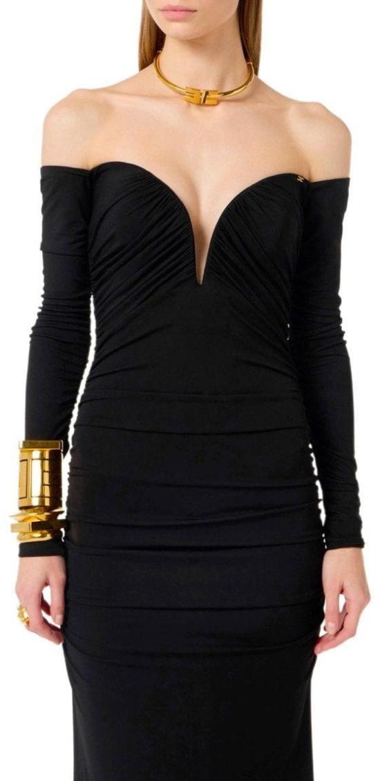 26SS 엘리자베타프랜치 원피스 9305882099958 BLACK - ELISABETTA FRANCHI