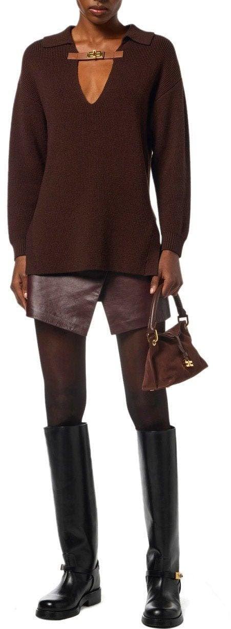 25FW 엘리자베타프랜치 니트웨어 9178589921526 BROWN - ELISABETTA FRANCHI
