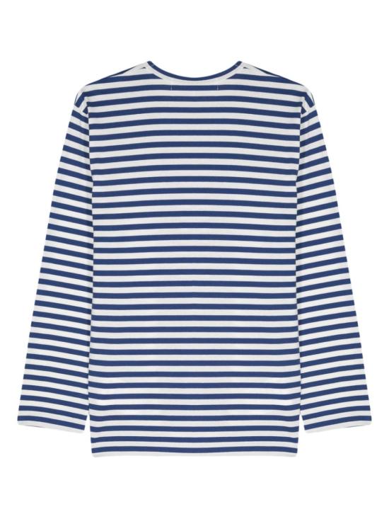 26FW 꼼데가르송 반팔 티셔츠 AXT164D 2 NAVY - COMME DES GARCONS