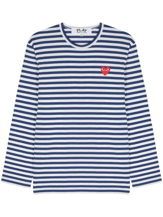 26FW 꼼데가르송 반팔 티셔츠 AXT164D 2 NAVY