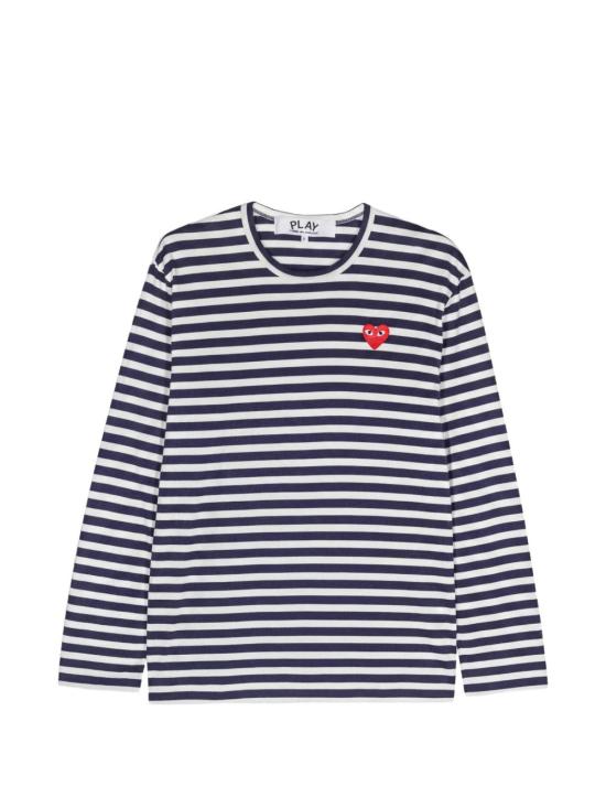 26FW 꼼데가르송 반팔 티셔츠 AXT010 NAVY