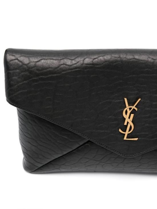 26FW 생로랑 카산드라 라지 엔벨로프 파우치 769307 AACYT1000 BLACK - SAINT LAURENT