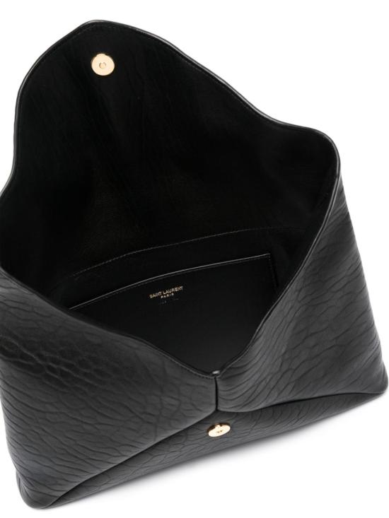 26FW 생로랑 카산드라 라지 엔벨로프 파우치 769307 AACYT1000 BLACK - SAINT LAURENT