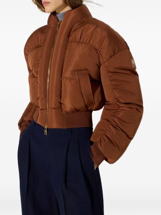 26FW 엘리자베타프랜치 패딩 PI96D66E2 FK3 BROWN - ELISABETTA FRANCHI