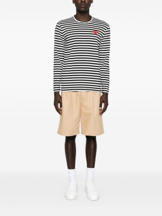 26FW 꼼데가르송 반팔 티셔츠 AXT164 BLACK - COMME DES GARCONS