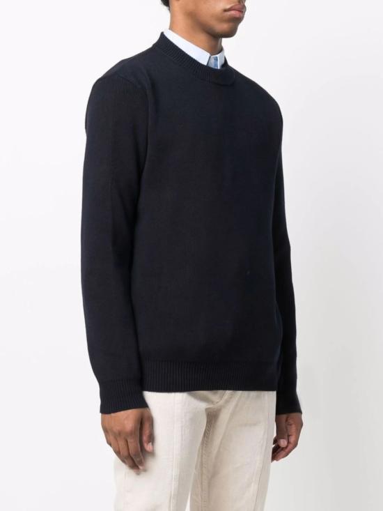 26FW 골든구스 로고 코튼 라운드넥 스웨터 GMP00841 P00066250486 NAVY - GOLDEN GOOSE